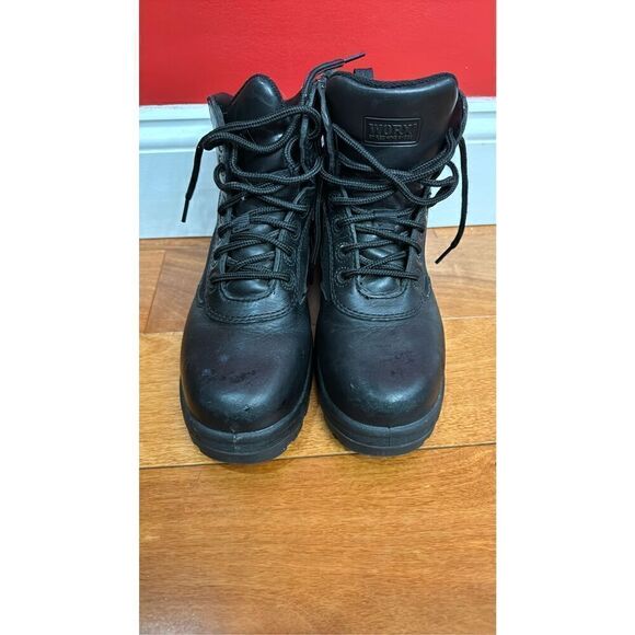 Red Wing Worx #5266 Black Leather Composite Safety Toe Men's Work Boot Size 6.5 - Picture 2 of 11